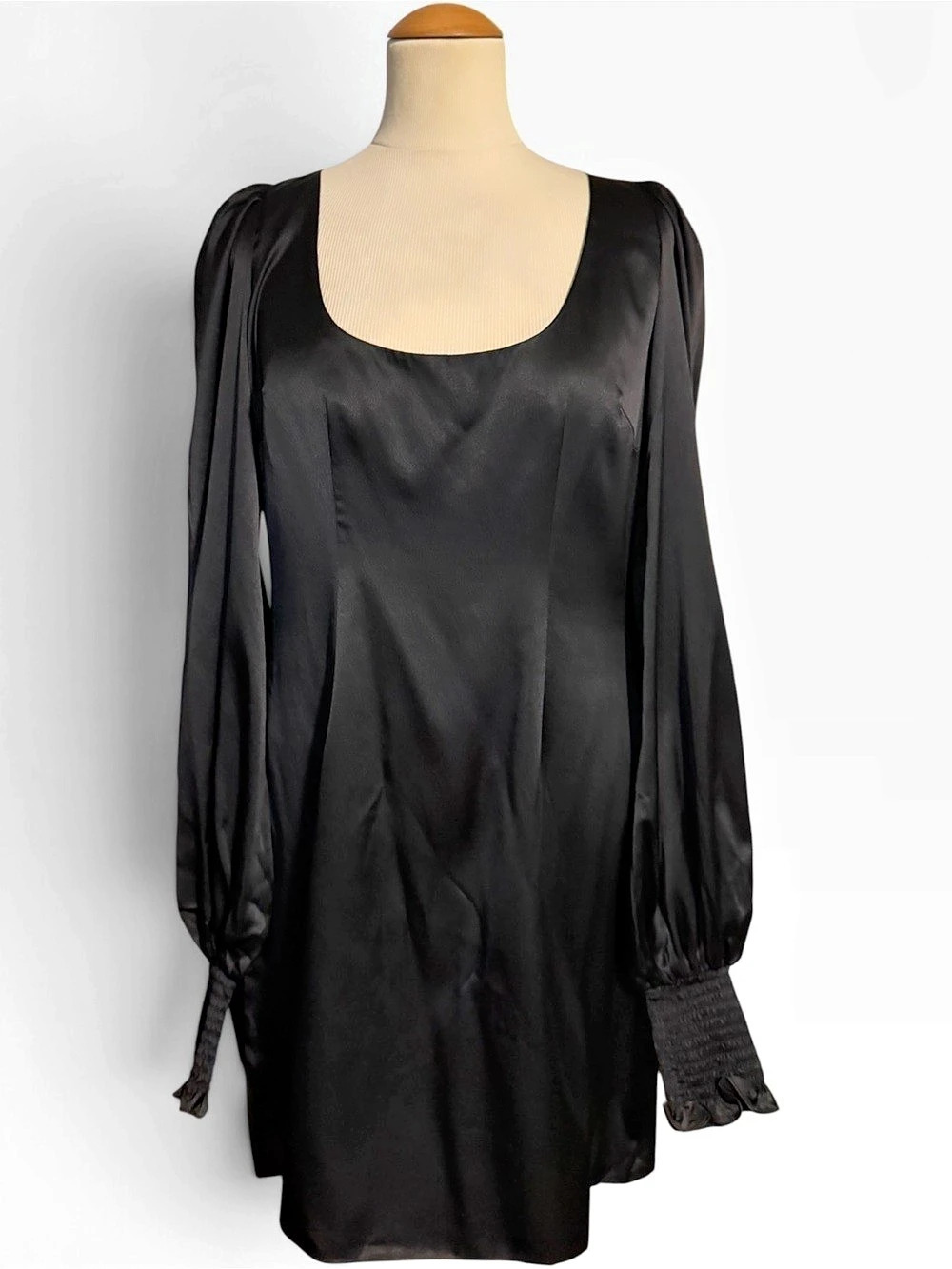 Caroline Constas New York Odette Silk Blend Mini Dress NWT Black Size Medium